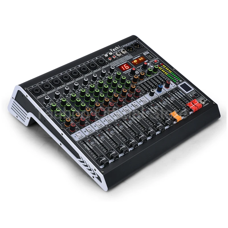 4/6/8/12 Channel Audio Mixer 5.0 Bluetooth 48V Phantom Power DSP Mixing Console 7 Band EQ Sound Box XLR/USB/TRS For Karaoke DJ