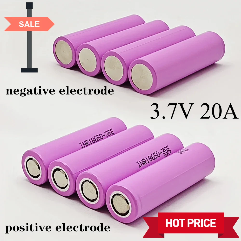 

2-30pcs 18650 Battery 3500mAh 100% Genuine INR18650-35E 3.7V 20A Rechargeable 18650 Battery for Toys Power Tools Flashlight