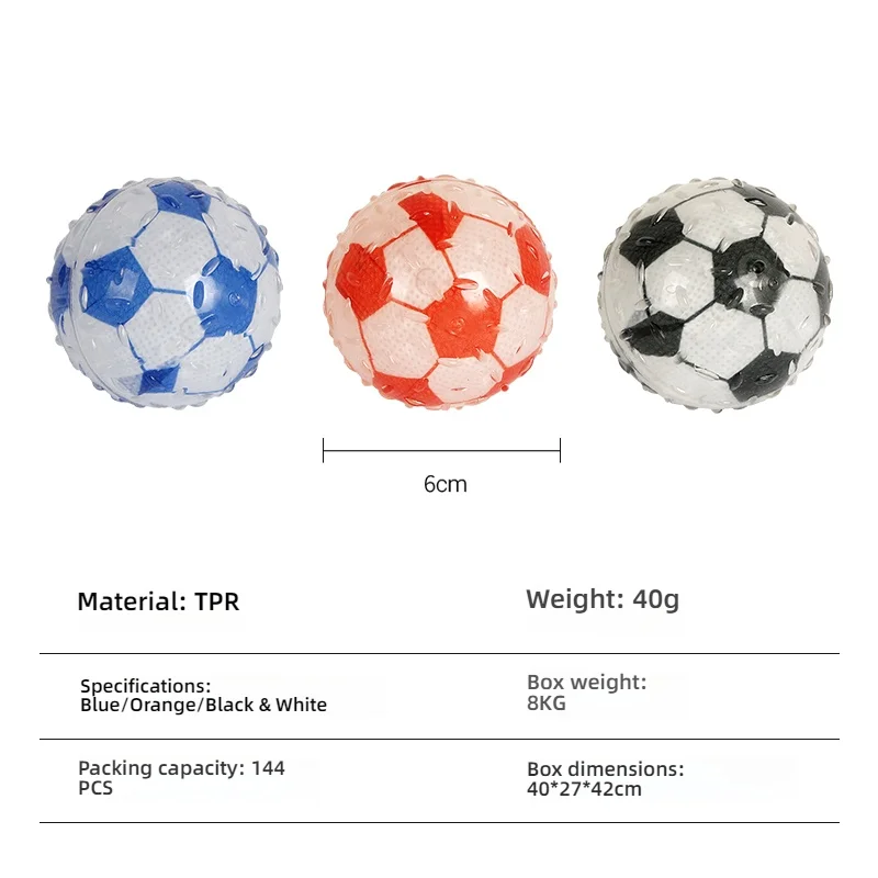 Pet toys, dog vocalizations, grinding toys, elastic balls, decompression, gnawing, soccer balls, wear-resistant, small and mediu view 6