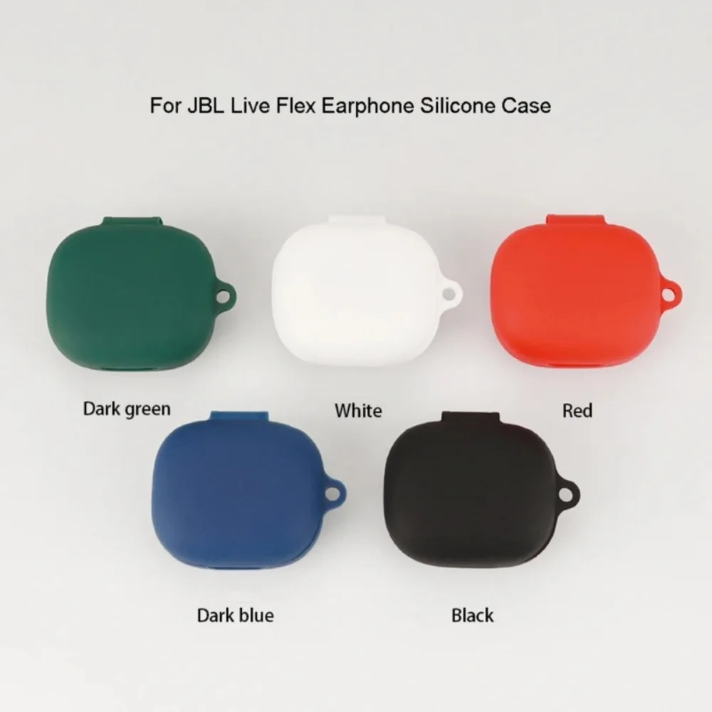 Earphone Protective Cover For JBL Live Flex Housing Bluetoothcompatible Headset Silicone Shockproof Shell Protector