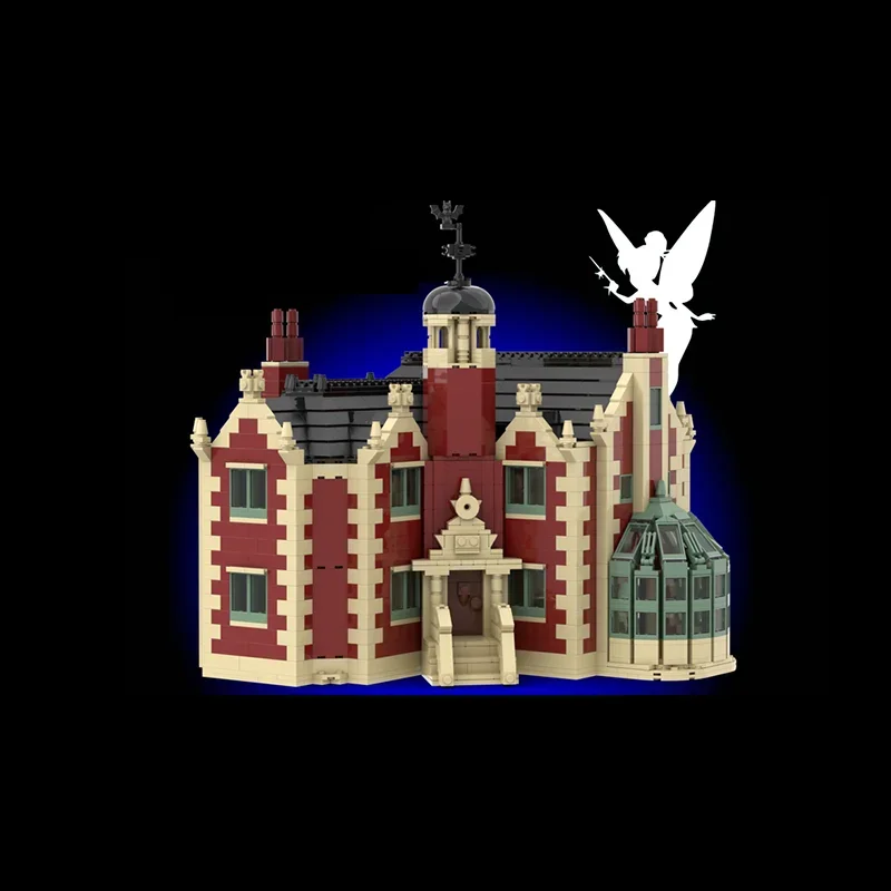 Street View รุ่น Moc Building Blocks Ghost House Kingdom รุ่นเทคโนโลยีอิฐ DIY Assembly ของเล่นก่อสร้างวันหยุดของขวัญ