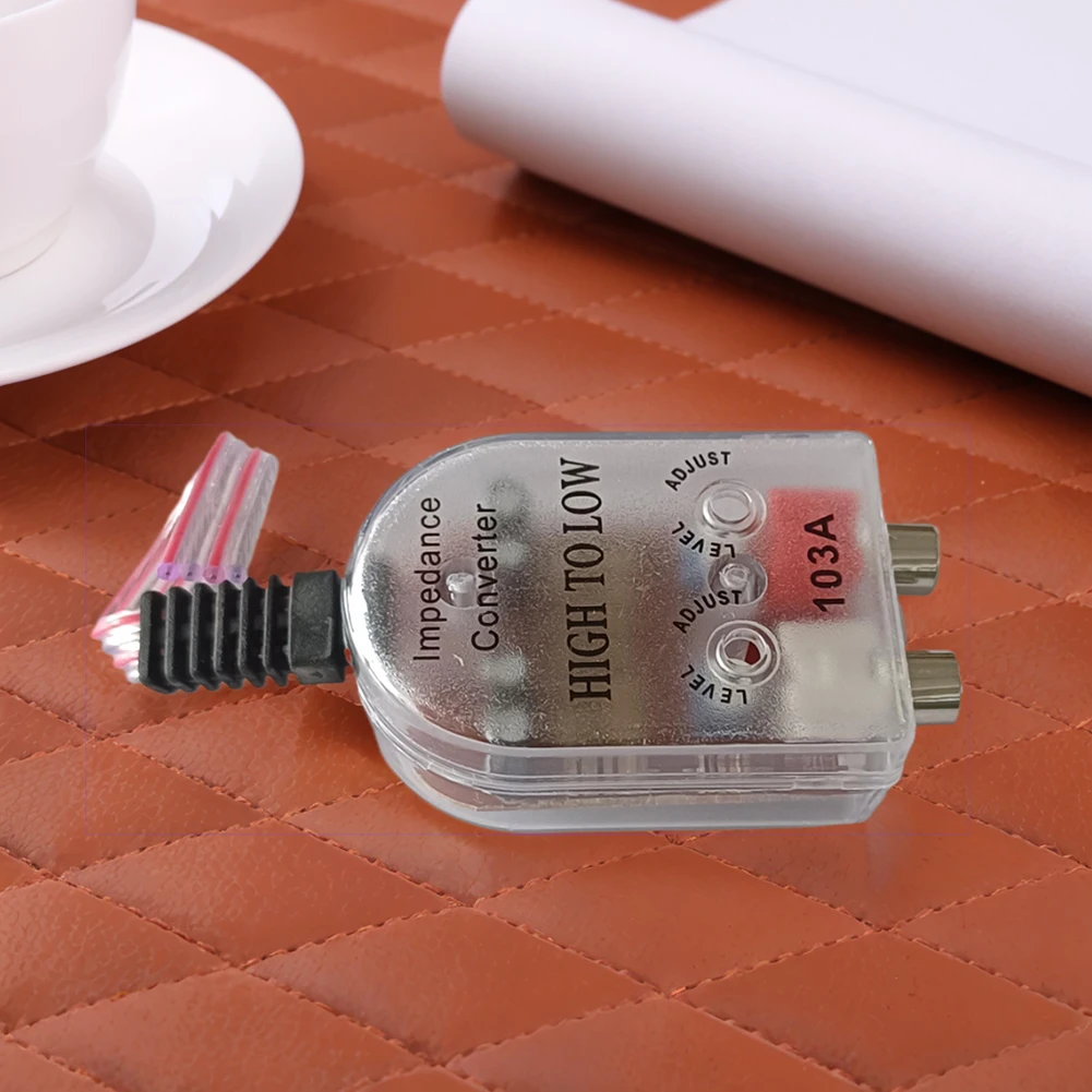 Portable Car Amplifier Practical Subwoofer High Turn Low Audio Converter Connector Audio High To Low Regulator Filter