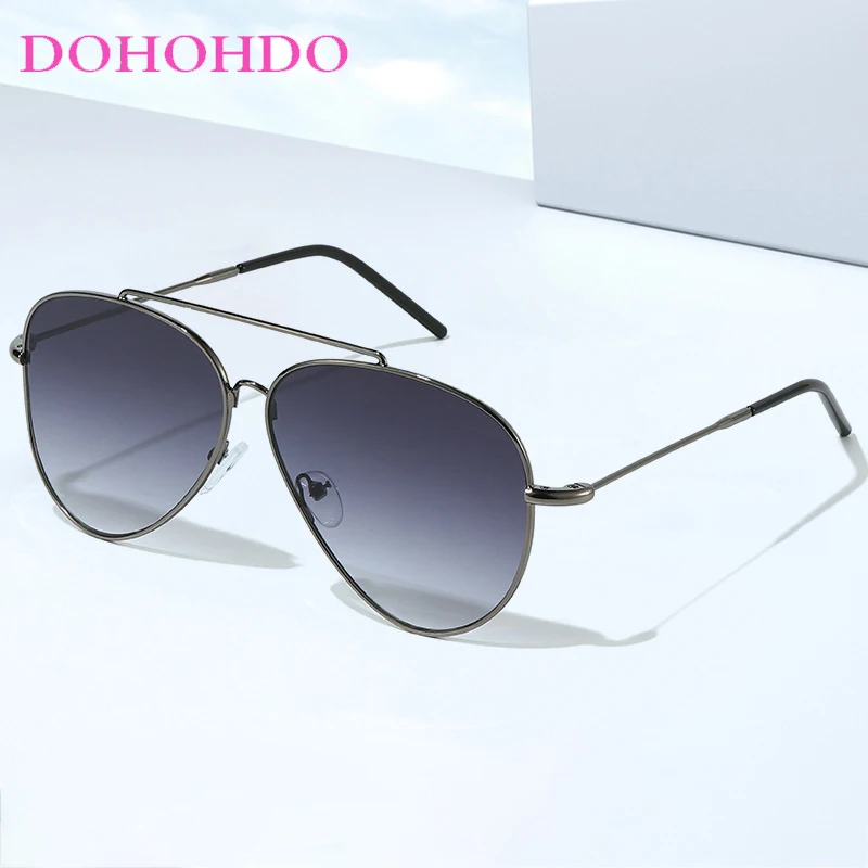 

Fashion Brand Design Sunglass Popular Metal Big Pilot Sunglasses Men Female Outdoor Driving Summer Traveling Eyewear UV400 Очки
