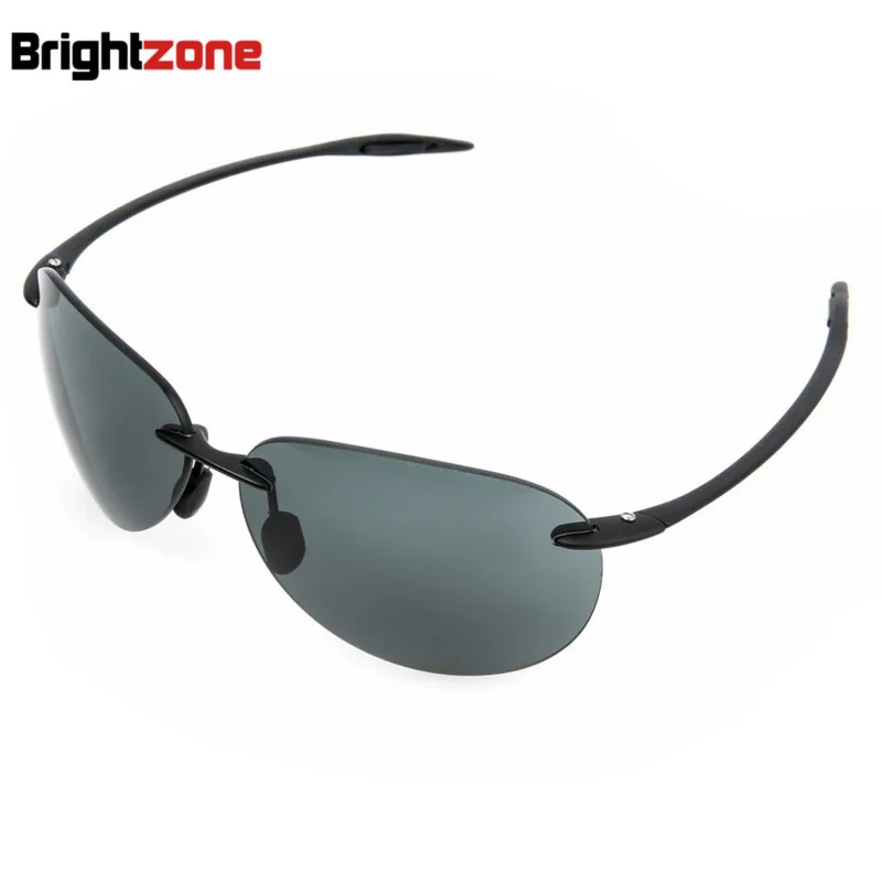 Rimless Fishing Sun Glasses Anti-UV Anti-Glare Driving UV400 Gafas De Sol Hombre Sunglasses For Men Anti-Explosion Lens Sunshade