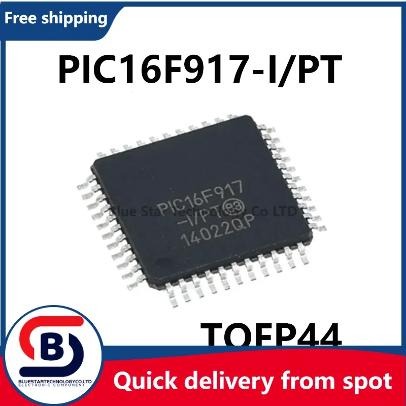 Free Shipping 10-50pcs/lots PIC16F917-I/PT PIC16F917 16F917 TQFP-44 Quick delivery from spot