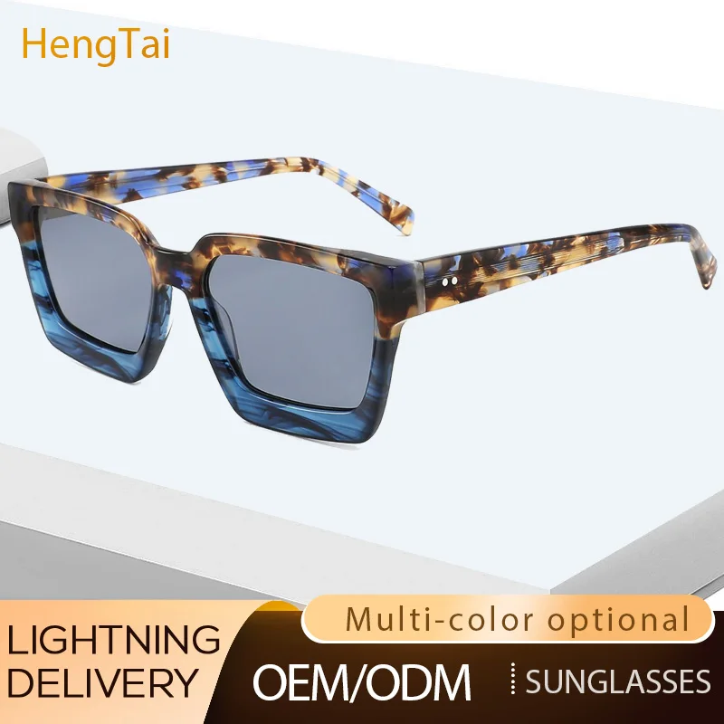 

Hengtai Polarized Sunglasses Men Women Luxury Brand Lemtosh Sun Glasses Vintage Acetate Frame Driver Shade