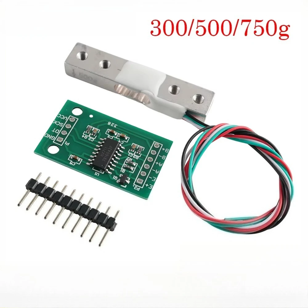 Load Cell 300g 500g 750g Module Weight Sensor Electronic Scale Aluminum Alloy Weighing Pressure Sensor HX711 Module