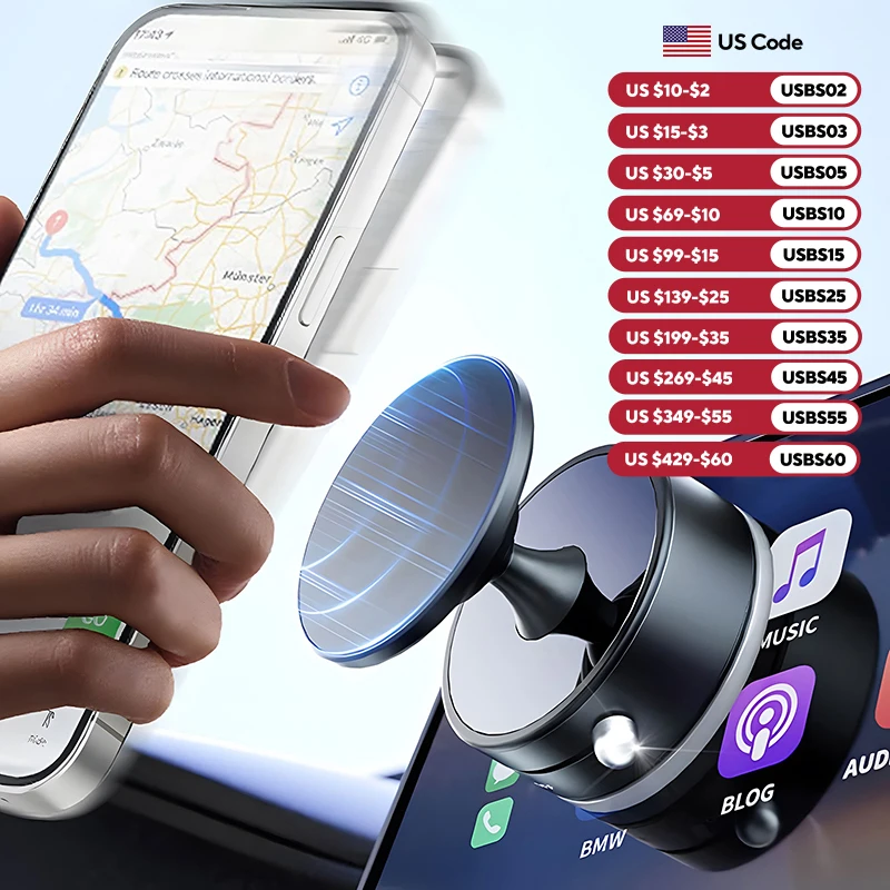 

Вакуумная магнитная подставка для телефона 360° ° Регулируемый автомобильный держатель для телефона с присоской для iPhone 17, 16, 15, 14, 13 Pro Max, автомобильные аксессуары