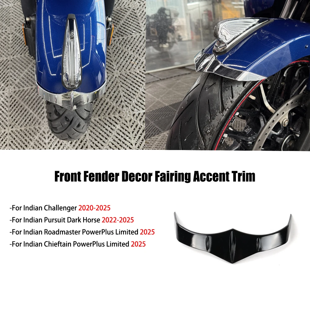 

For Indian Roadmaster PowerPlus Limited with 112 2025 Front Fender Tip Trim Accent Cover For Indian Chieftain PowerPlus 2025