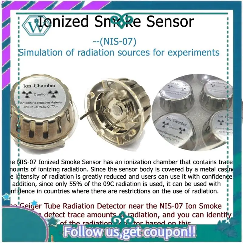 

1 Set J321 Geiger Muller Tube Counter Hard Beta GM Detectors With Chamber The Tube For Nuclear Radiation Detector Durable