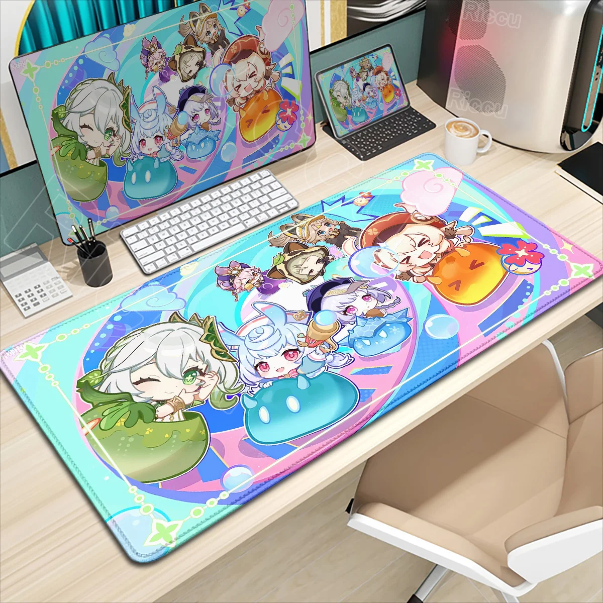 

Anime Cute Nahida Nilou Mousepad Non-slip Rubber Gaming Genshin Impact Mouse Pad Keyboard Mat Computer PC Laptop Pad XXL DeskMat