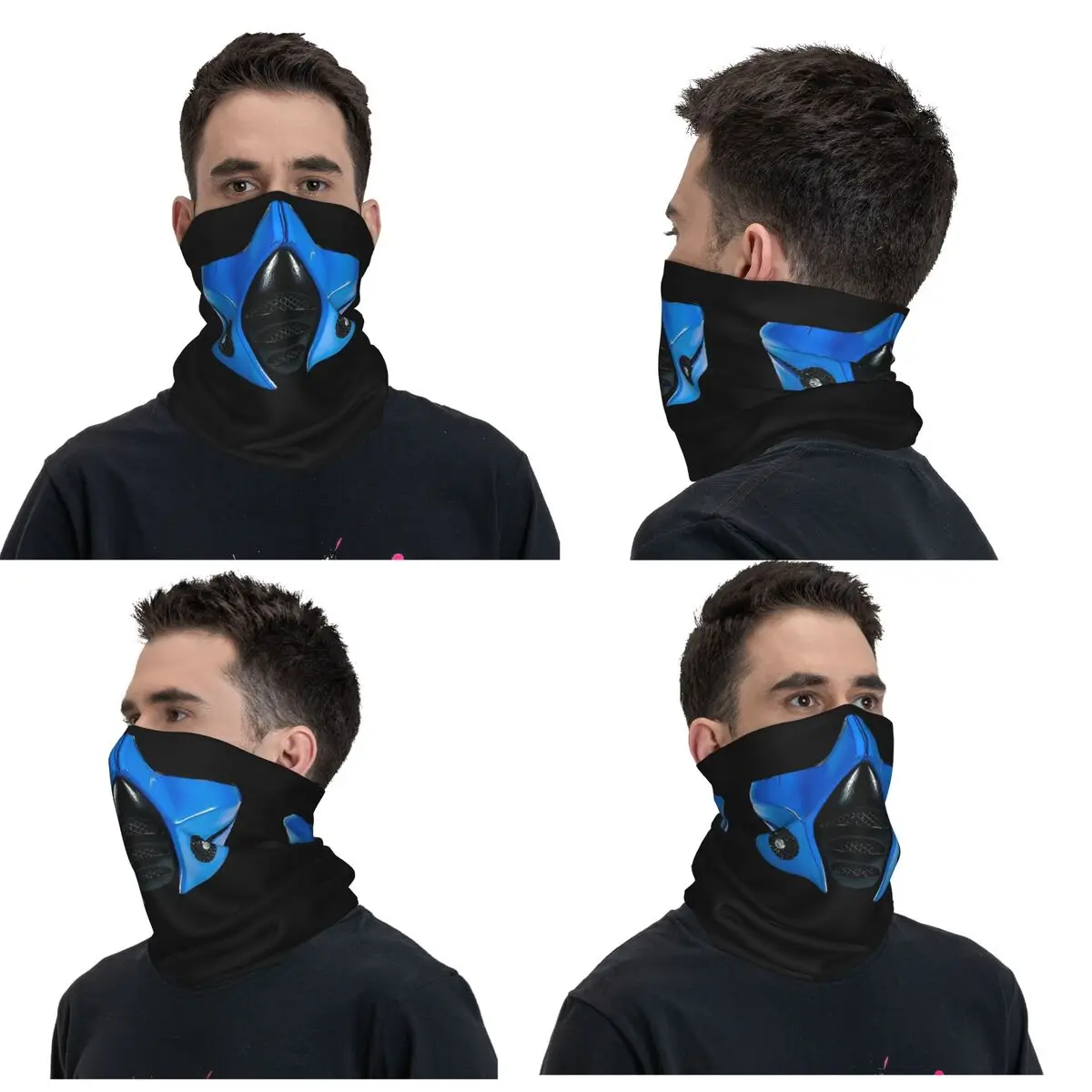 Sub Zero หน้ากากนักรบผ้าพันคอคอ Gaiter พิมพ์ผ้าพันคอ WARM FaceMask ขี่สําหรับผู้ชายผู้หญิงผู้ใหญ่ Windproof