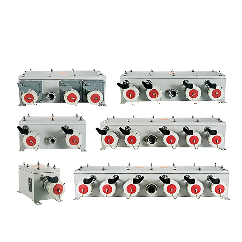 2025/3-Gang 32A IP67 SUS304 Marine Supplies 3P+E Refrigerated Container Socket Box with Monitoring 3P+E 32A IP67