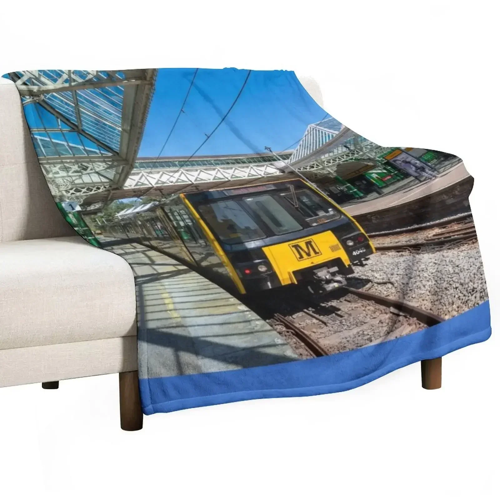 Tynemouth Metro Train Throw Blanket Hairy For Sofa Thin christmas decoration Travel Blankets