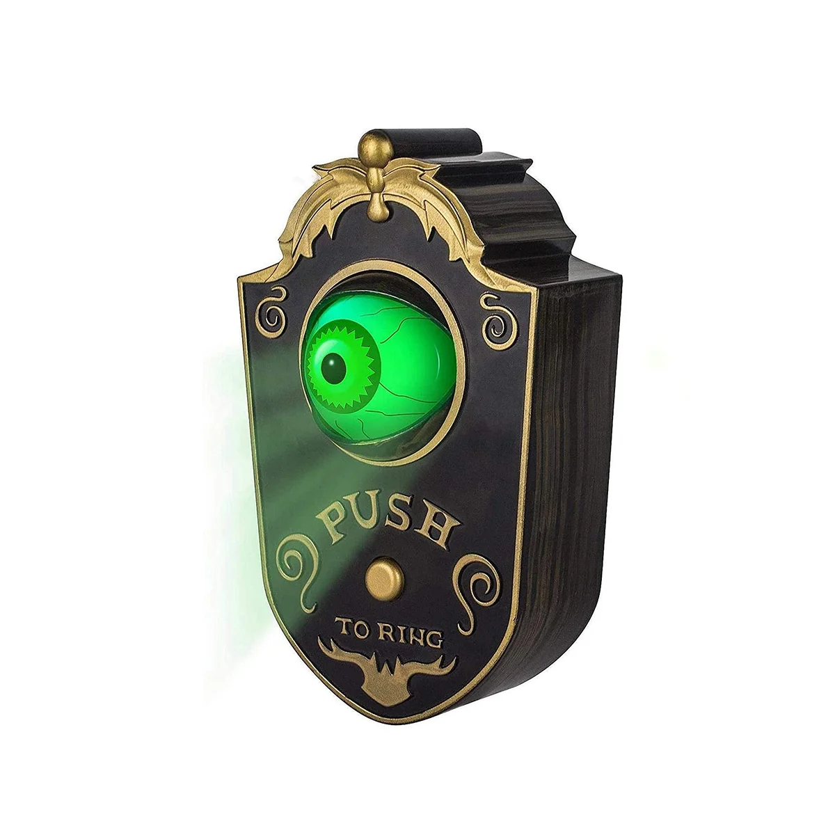 Doorbell, Halloween Doorbell Horrible Single Eyeball Luminous Hanging Door Bell Halloween Party Prop Decoration Black