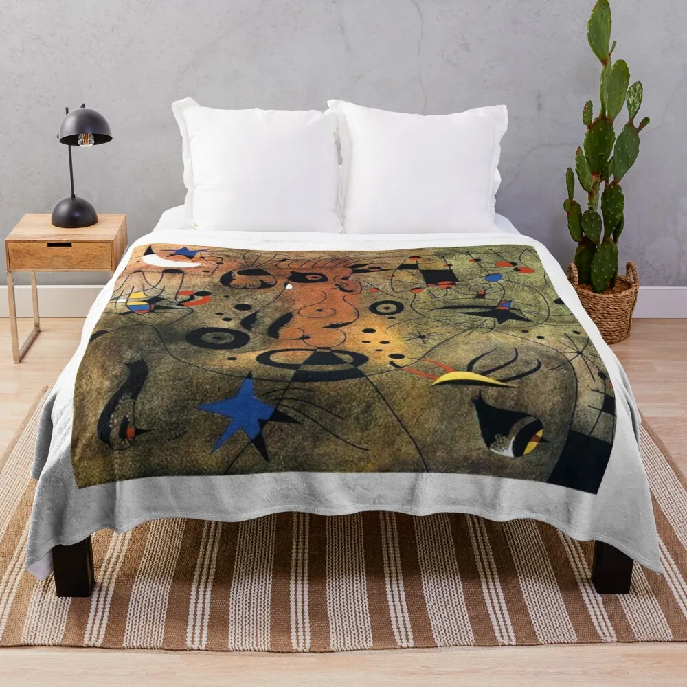 

Joan miro Cubism and Abstract Art Throw Blanket Softest Travel Designers Blankets