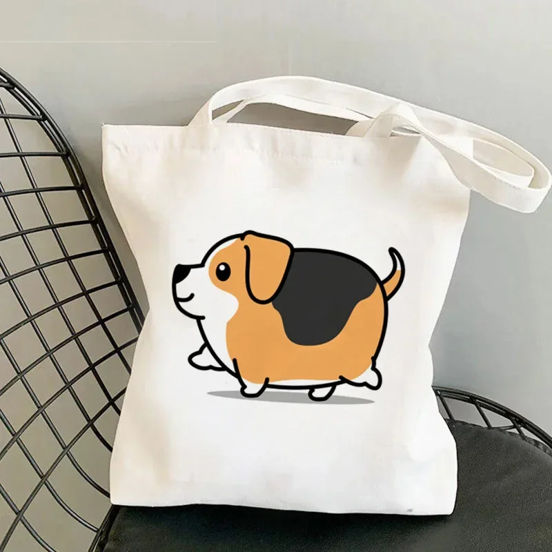 Cute "Bee Happy" Honey Bee Cartoon Canvas Tote Handbag Positive Vibes Bee Lover Reusable Versatile Bag for Women Men Daily Use - view 2