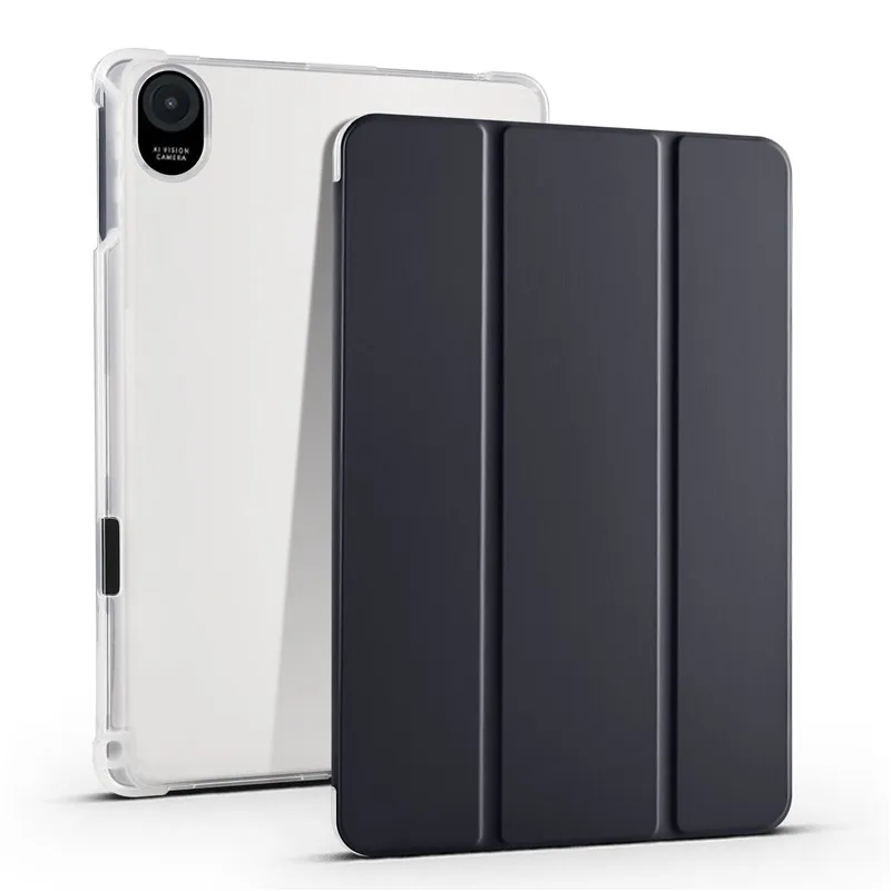 حافظة ناعمة شفافة لهاتف Xiaomi RedMi Pad SE 11 2025 مقاس 11 بوصة مع غطاء حامل القلم الرصاص