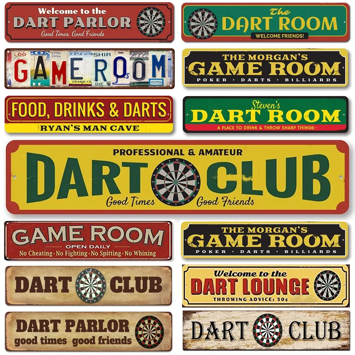 Retro Aluminum Sign…