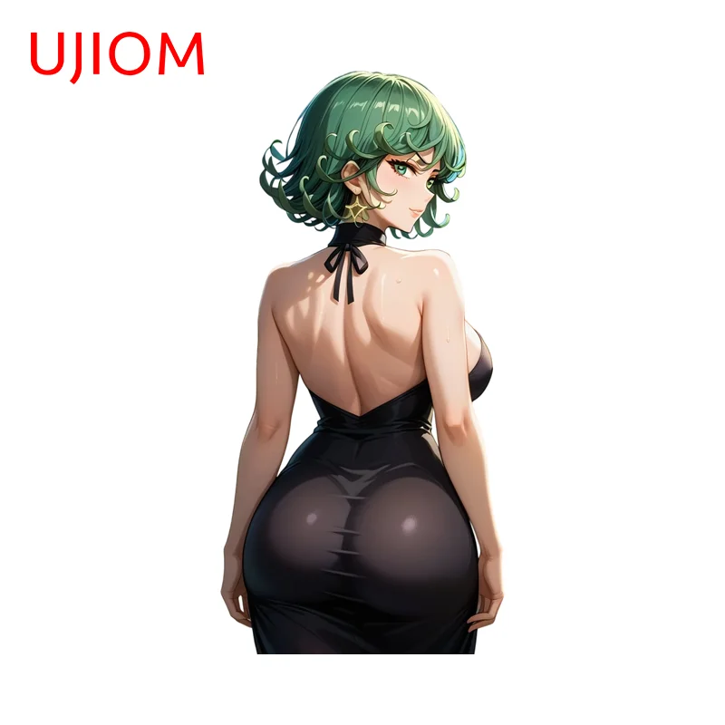 UJIOM Alluring Girl Tatsumaki Wall Sticker Trendy Premium Creative Standing Posture Waterproof PVC Decal Baby Nursery Room