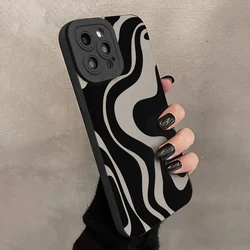 Fashion Zebra Stripe Pattern Silicone Case for Xiaomi Redmi Note 13 12 Pro Plus 5G 12S 11S 11 10S 10 Redmi 13C 12C 4G Soft Cover