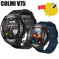 3in1 for COLMI V75 Smart Watch Strap Band wristband Nylon Canva women men Belt Screen Protector