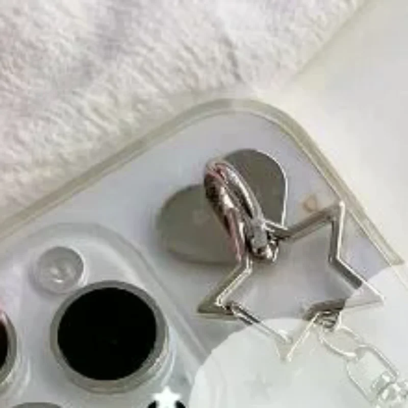 

INS стиль ретро ткань цепочка со звездой крыло кулон брелок Y2K ангел цепочка для мобильного телефона орнамент украшения аксессуары подарки