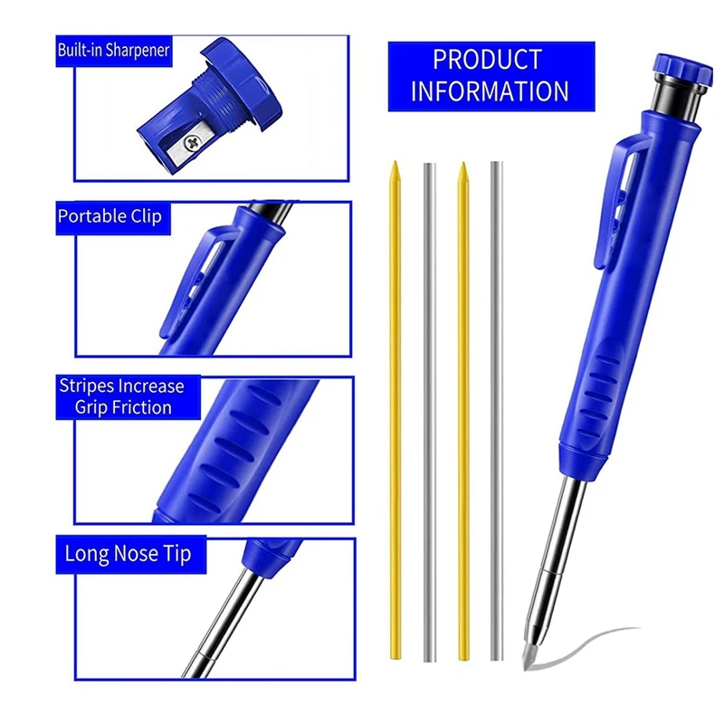 ロングノーズペンシル溶接機,パイプフィッター,スチール構造,一体型研ぎ器,ストリーク,7個,2.8mmリフィル,溶接機,新品