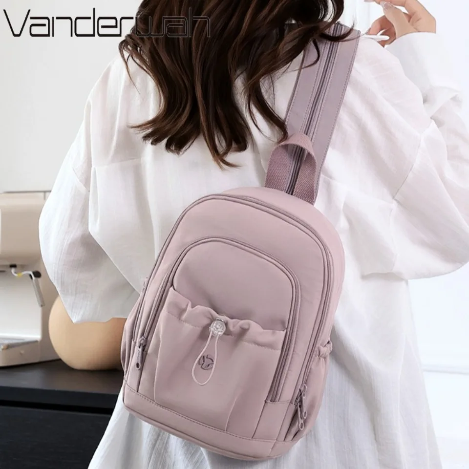 Women Shoulder Crossbody Chest Bag for Teenage Girls Multi-Function Bagpack Ladies Travle School Backpacks Nylon Back Pack Sac