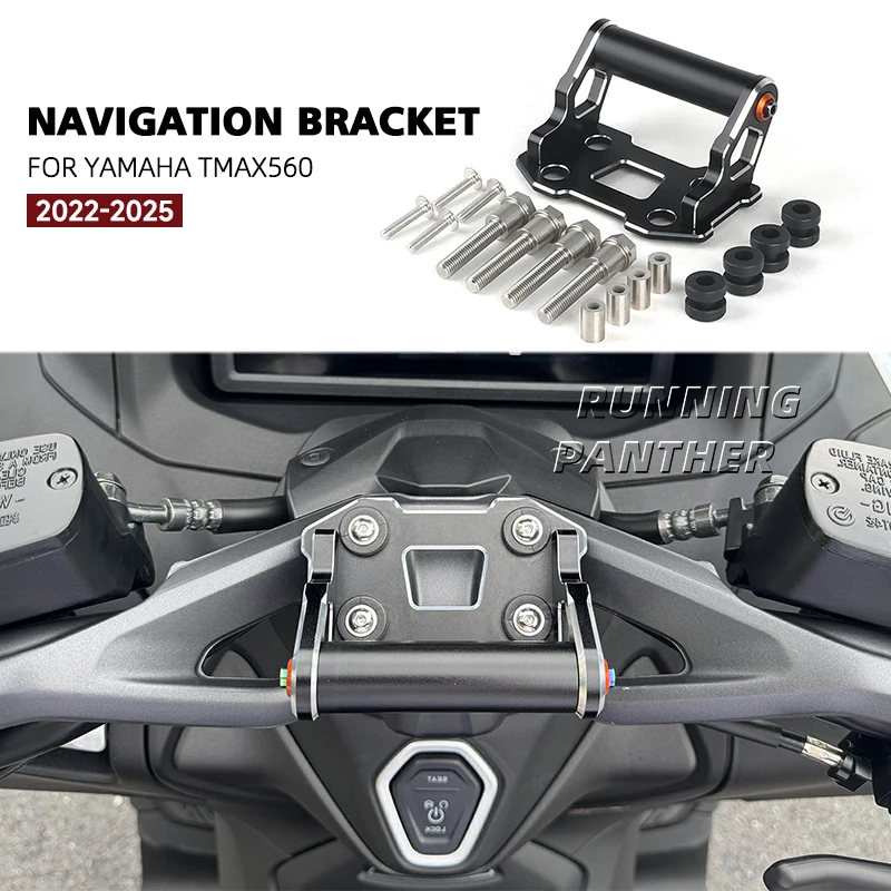 

Motorcycle Navigation Bracket FOR YAMAHA T-MAX 560 TMAX560 T-max 560 2022-2025 Phone Holder GPS Mount Extension New Accessories