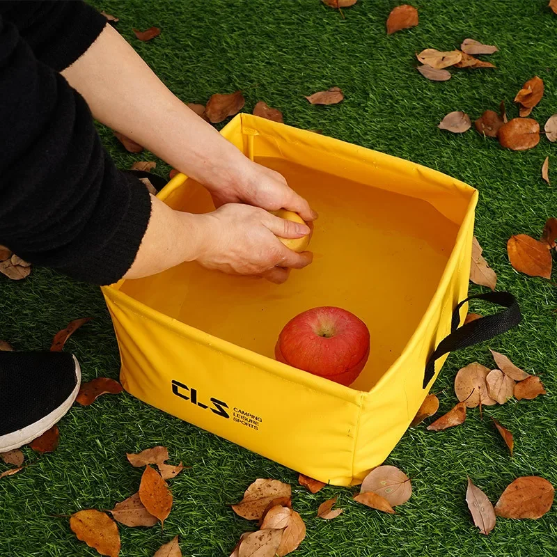 

Outdoor folding basin fishing bucket camping self-driving bucket travel bucket portable face and foot washing