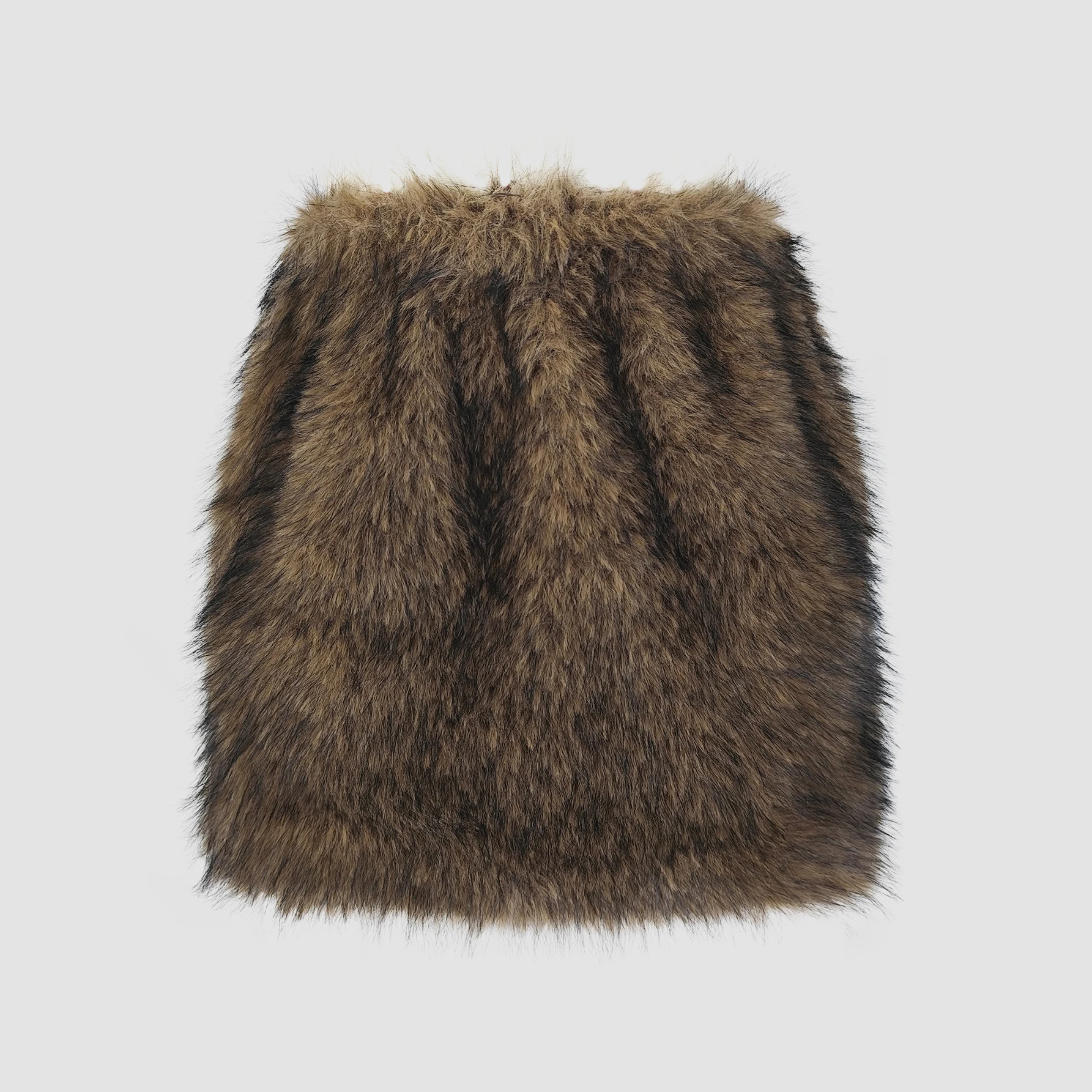 Winter Damen Kunstpelz Minirock mit hoher Taille, elastischem Bund, warm, flauschig, Plüsch, Party, Clubwear, Streetwear, kurzer Rock – Detail 6