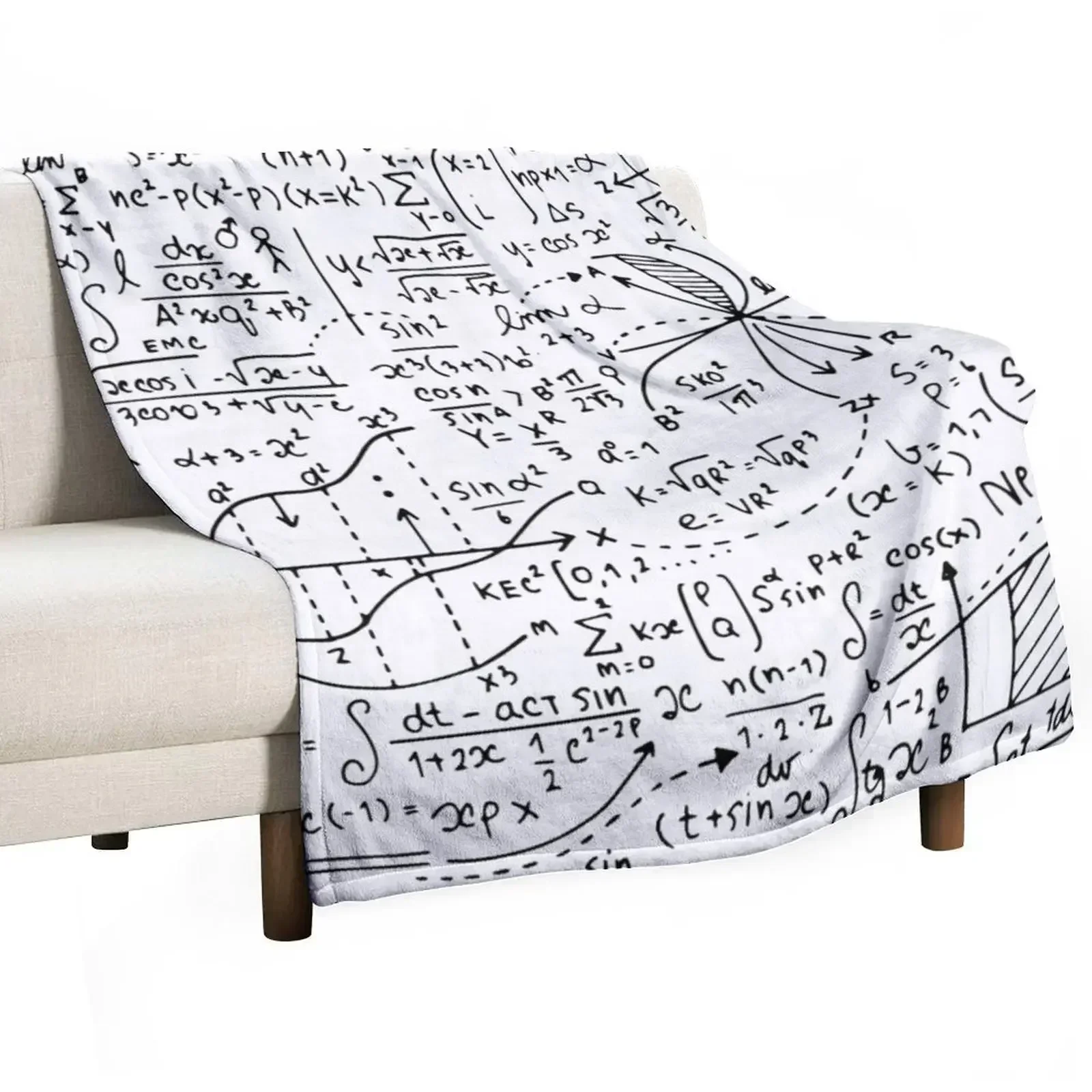 Math Equations and Mathematical Patterns Throw Blanket for babies valentine gift ideas Camping Picnic Blankets