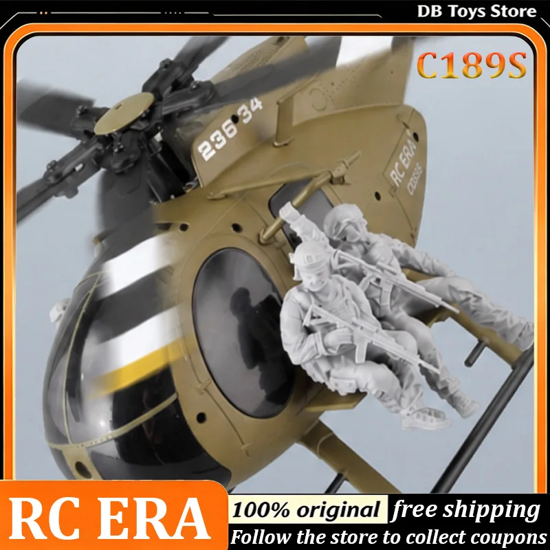 RC Era C189S RC Helicopter 6 Channels Dual Brushless Optical Flow Positioning Simulation Aircraft Hobby Flight Toy for Adult