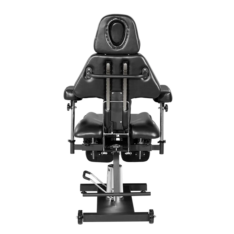 クラシックヨーロピアンスタイルヘビーデューティ油圧ポンプタトゥーチェアスパベッド美容折りたたみマッサージベッド