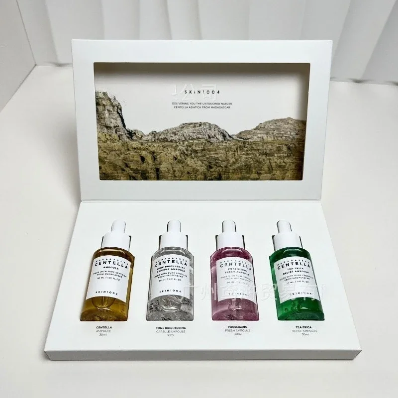 SKIN1004 Centella Asahi Juego de cuatro piezas CENTELLA Esencia de cuatro colores Hidratante Set limitado Cuidado de la piel Ángel