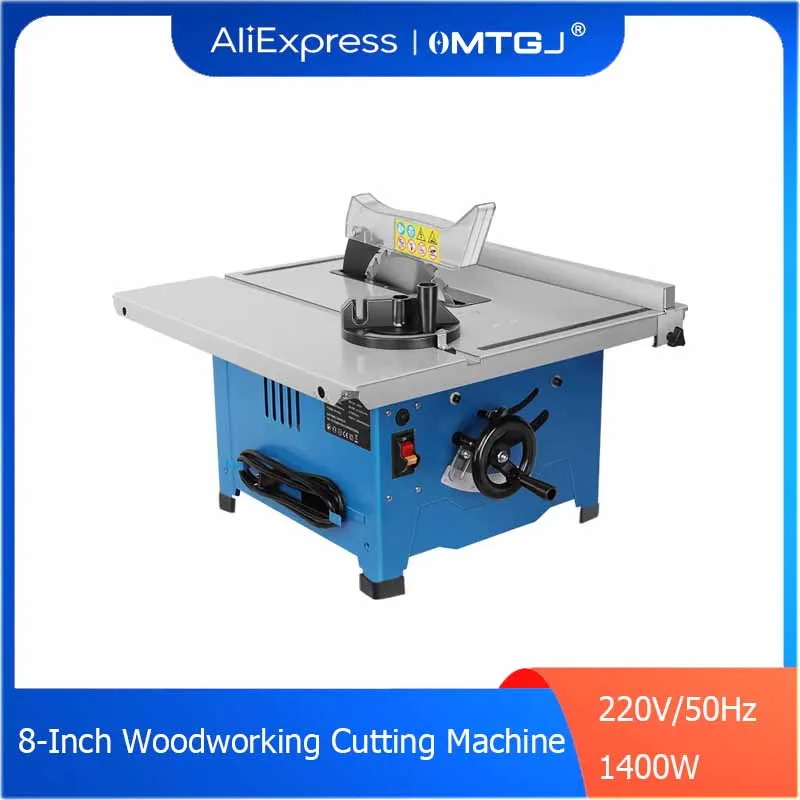 8-Inch Household Miniature Woodworking Table Saw Electric Multi-Function Precision Dust-Proof Decoration Cutting Machine