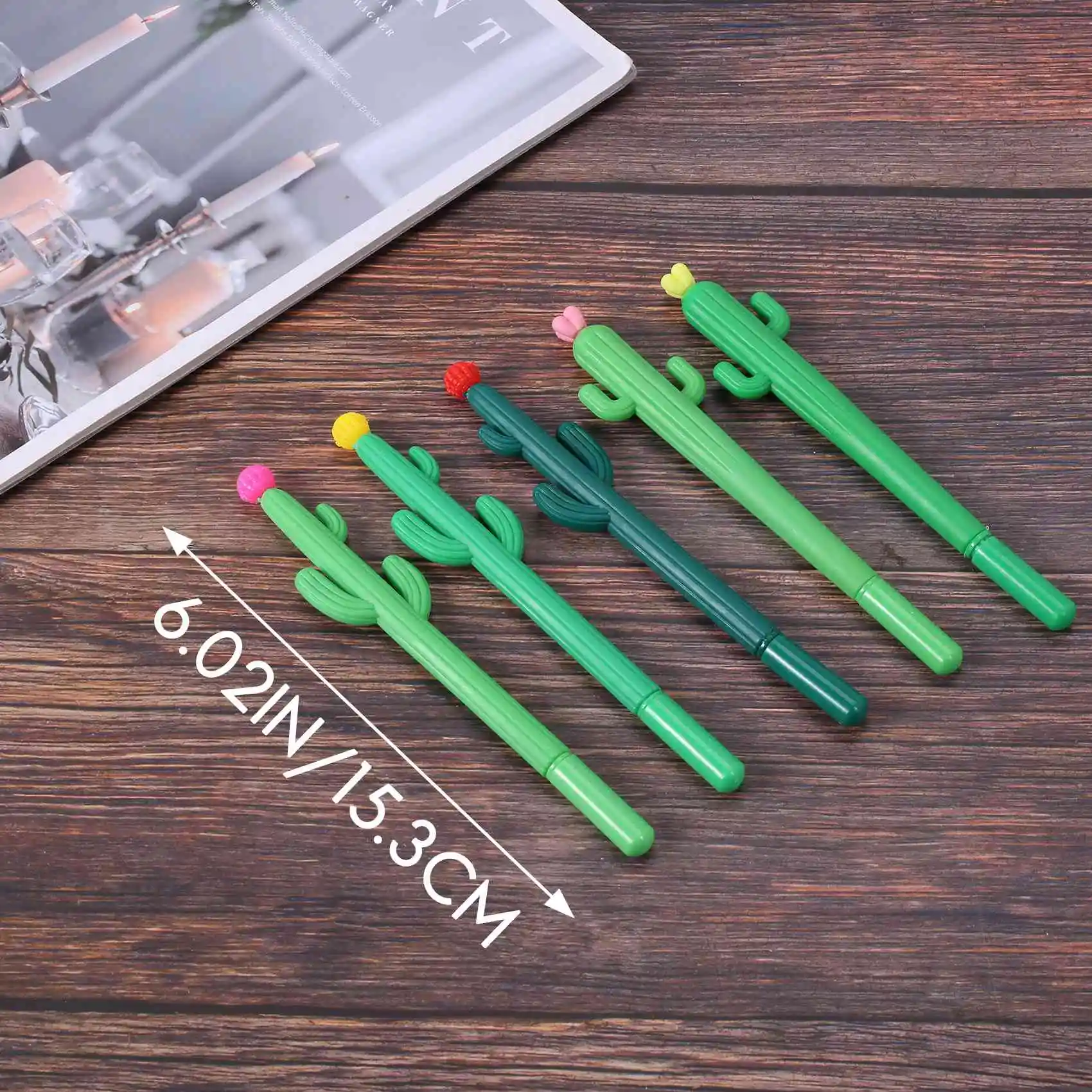 A66F-30 Pezzi Penne Roller a Forma di Cactus Penne a Inchiostro Gel di Cactus Penna di Scrittura per Ufficio Scuola Casa Scrittura Forniture Regalo