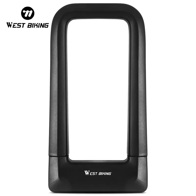 

WEST BIKING Motorcycle U-Lock Thicken Zinc Alloy Anti-theft Safety Lock For Bicycle E-Bike Scooter Bike Lock Cycling Accessories