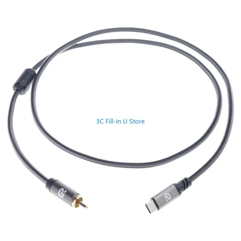 G8TA Professional Coaxial Cable For Type C Devices 1m With Gold Color Connectors