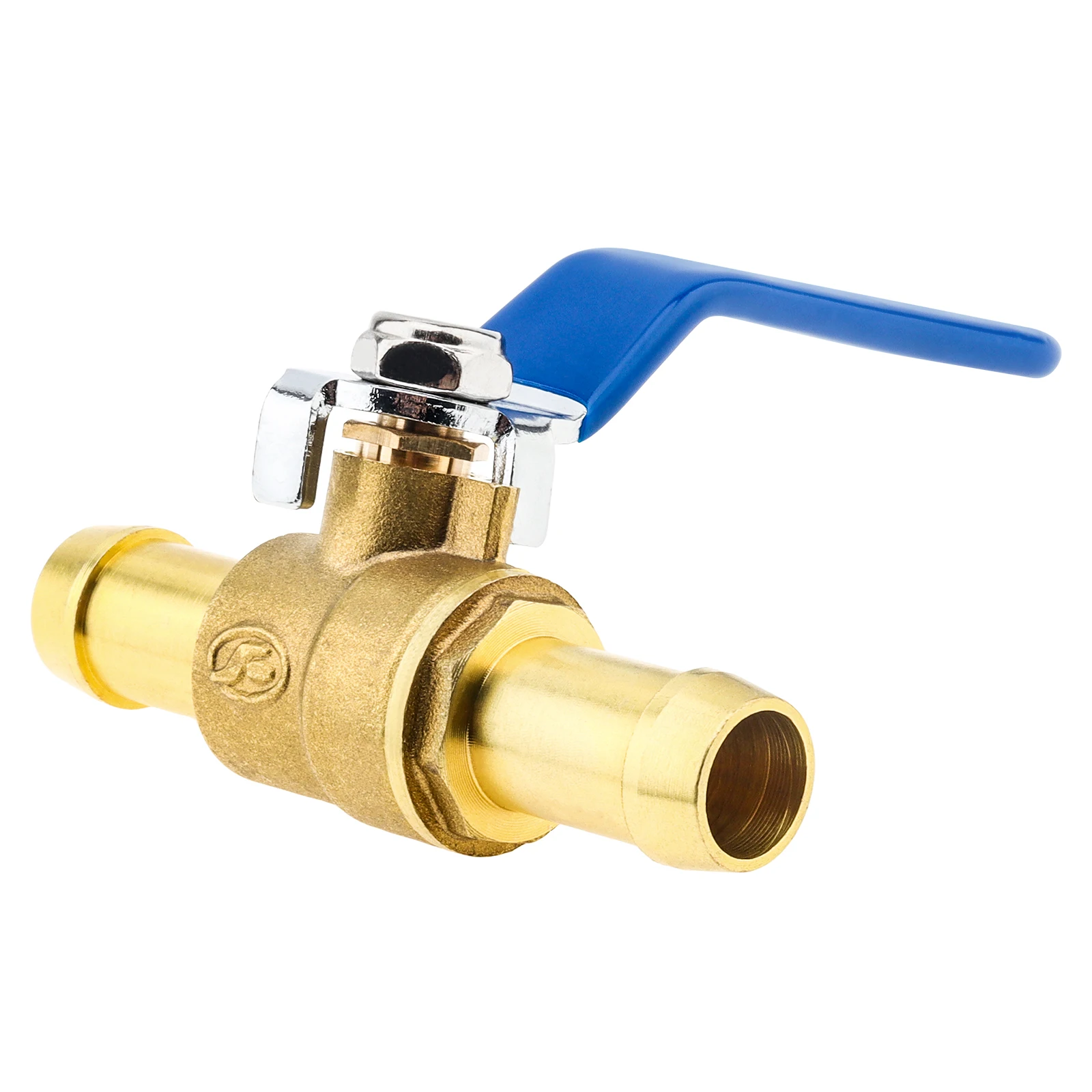 

Brass 5/8 inch Hose Barb Shut Off Valve for Water Pipe Tubing Fitting Mini Water Oil Air Gas Fuel Line Small Brass Ball Valve