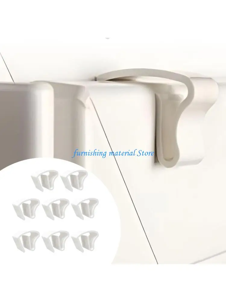 

Y5GD Curtain Holdbacks Pinch Pleat Hooks Strong Plastic Curtain Fixing Hooks For Home Office Window Easy to Installation