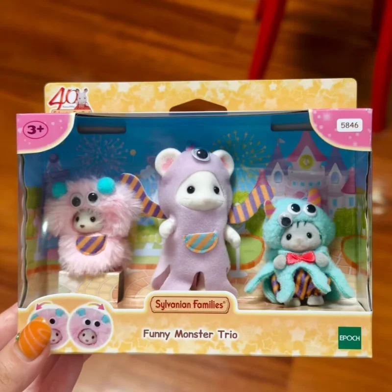 sylvanian-families-genuine-40th-anniversary-collectible-plush-animal-dolls-for-girl-birthday-gift-pretend-play-toy-sets