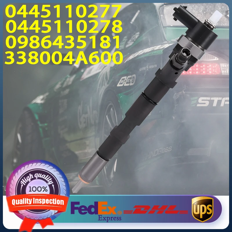 

0445110277 0445110278 0986435181 33800-4A600 Common Rail Injector For Hyundai H 100 H-1 Cargo Kasten Starex 2.5 Engine