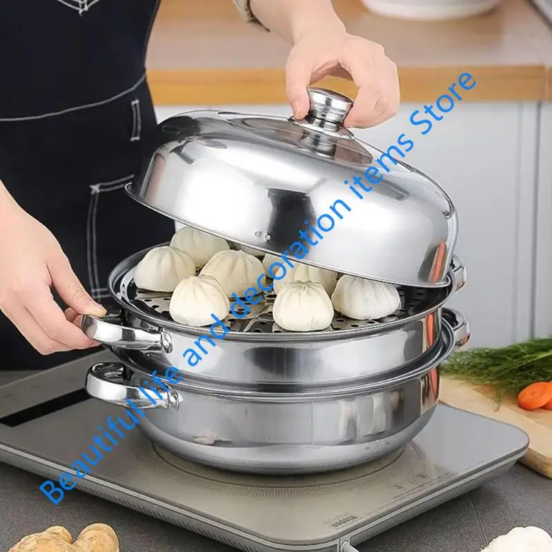 

XX9B Professional Nonrust Steel Steamer Pot For Modern Kitchens Multipurpose Cookware