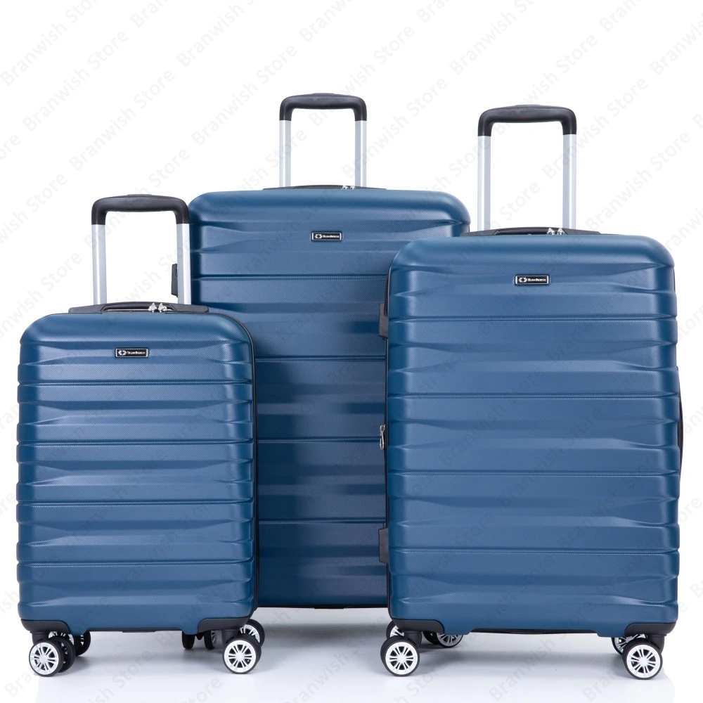

Lightweight Durable PC Luggage Set 3 Piece Expandable Suitcase with TSA Lock Spinner Wheels and Hooks for Travel 21/25/29 Inch
