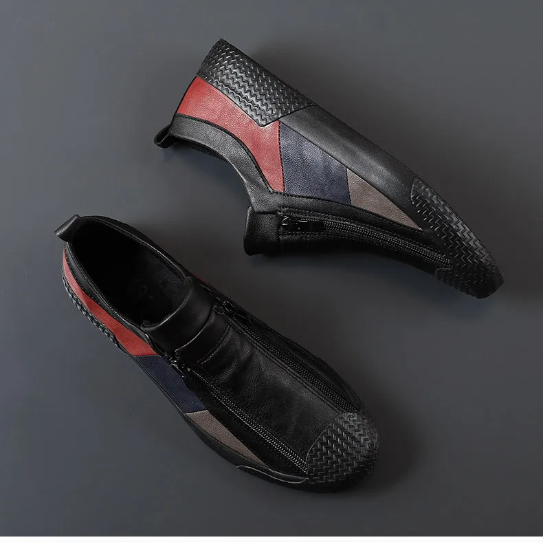 Men's Sneakers High Quality Men Shoes Comfortable Leather Shoes Wear-resistant Plus Size Casual Driving Shoes Hot Sale Moccasins