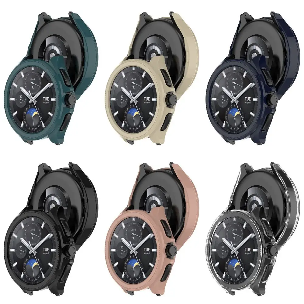 Nuevo parachoques cubierta de PC carcasa dura marco protector inteligente accesorios Protector de pantalla de reloj para Xiaomi Watch 2 Pro