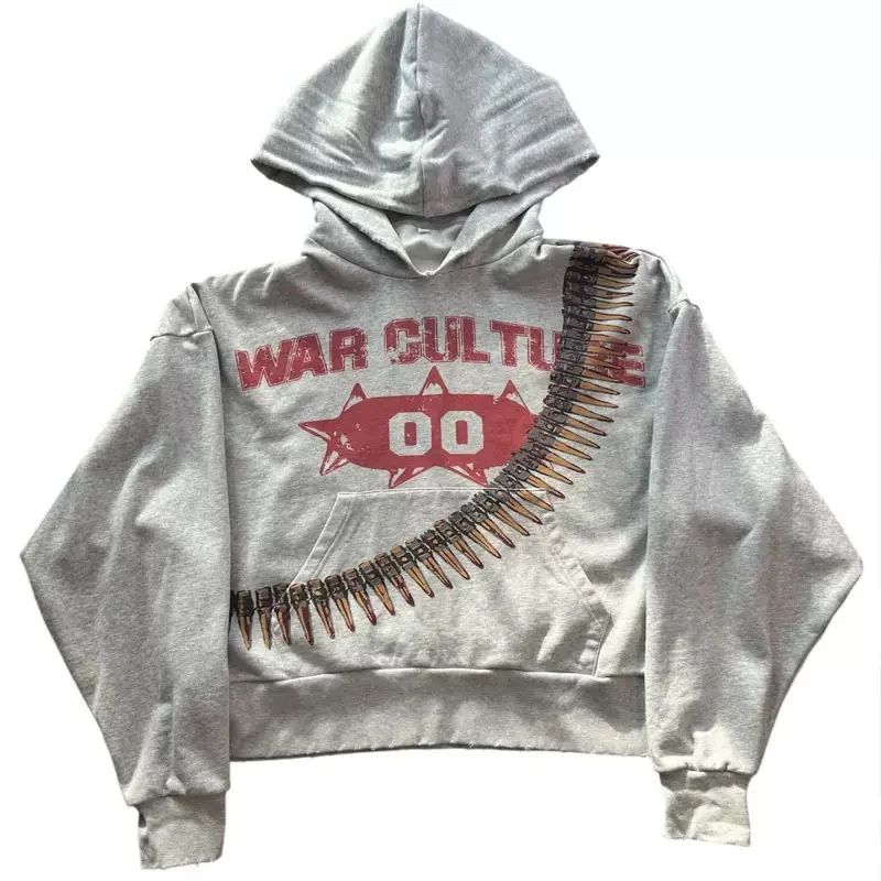 Y2k الهيب هود سكيت كل مباراة عارضة البلوز شارع العليا متعة هندسية إلكتروني الرسم طباعة طويلة الأكمام المتضخم هوديس #5