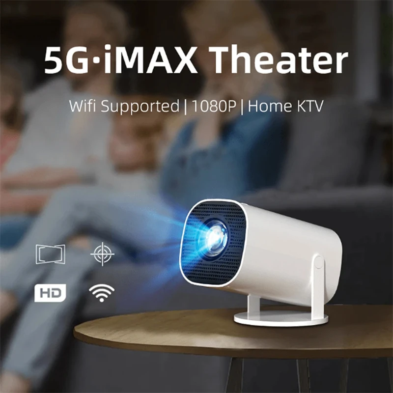 Portable HD Intelligent Projector 5G·iMAX Theater WiFi 1080P Autofocus Both Living Room Bedroom Create Private Cinema Projector